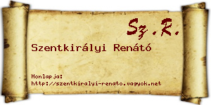 Szentkirályi Renátó névjegykártya